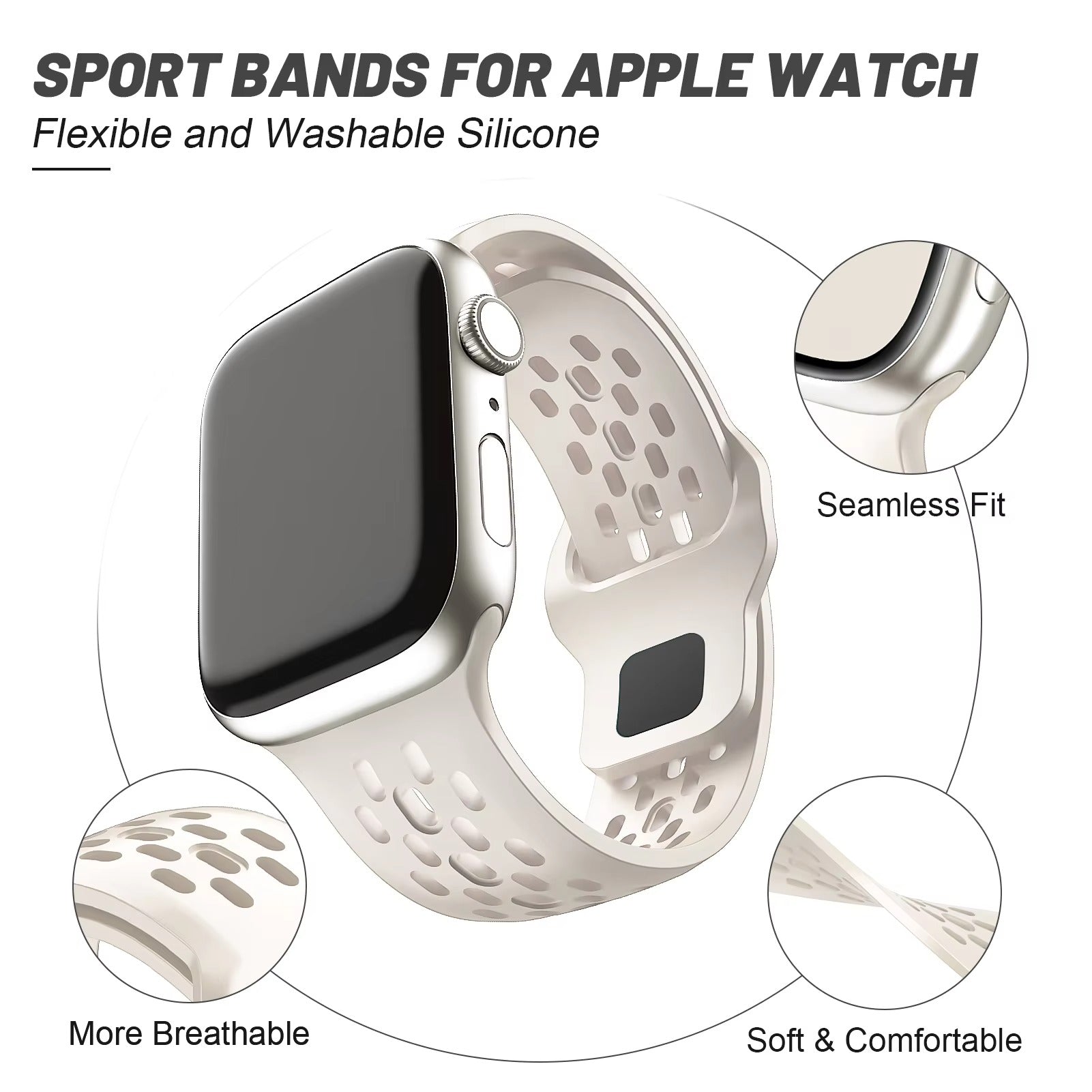 Stylish Smart Watch with Large Display